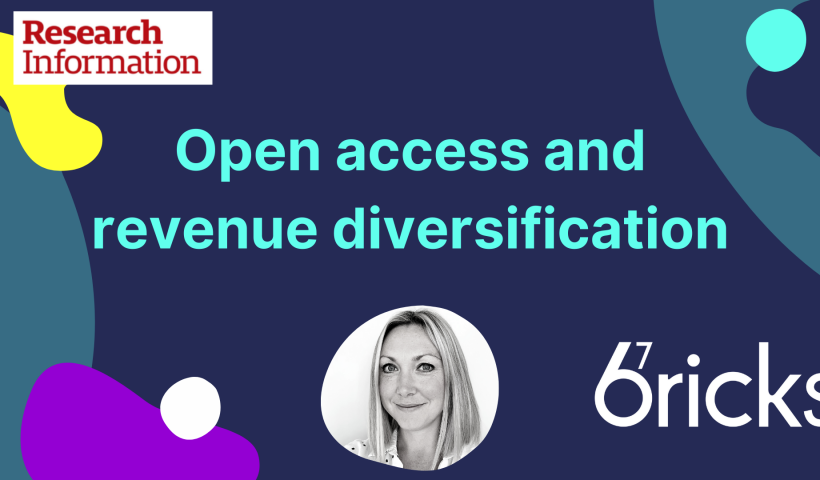 Open access and revenue diversification - new article in Research Information