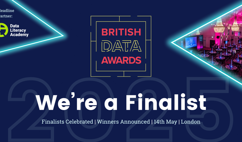 We're finalists in the British Data Awards!